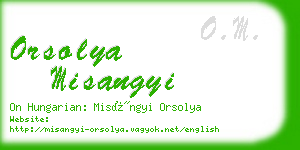 orsolya misangyi business card